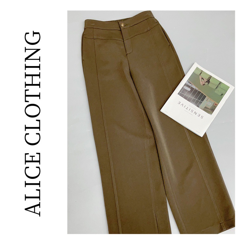 5 [alicelulu]“自由如风”阔腿长裤优雅通勤 利落洒脱 H621081G