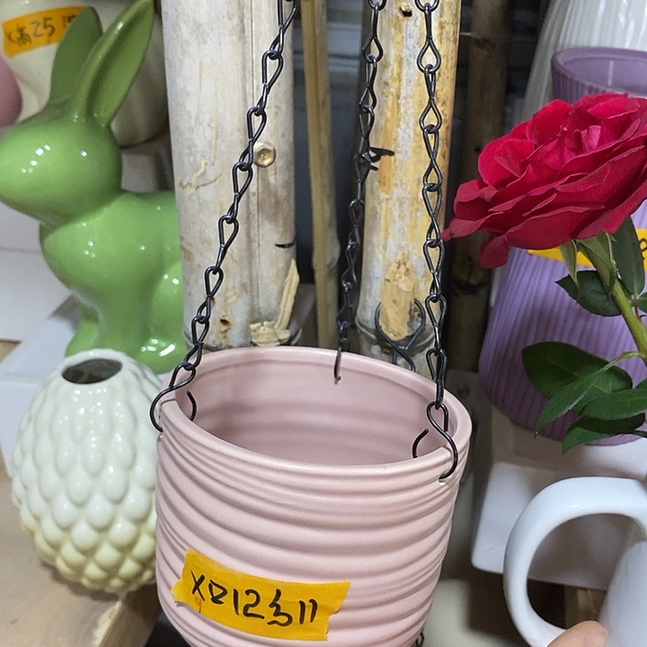 陶盆有孔 瑕疵针孔漏釉介意勿拍 口高