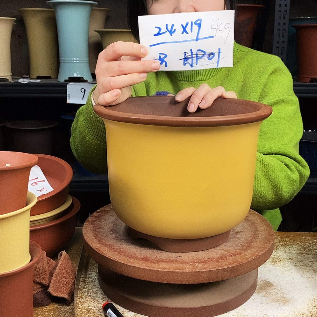 紫砂一只紫砂花盆KK9