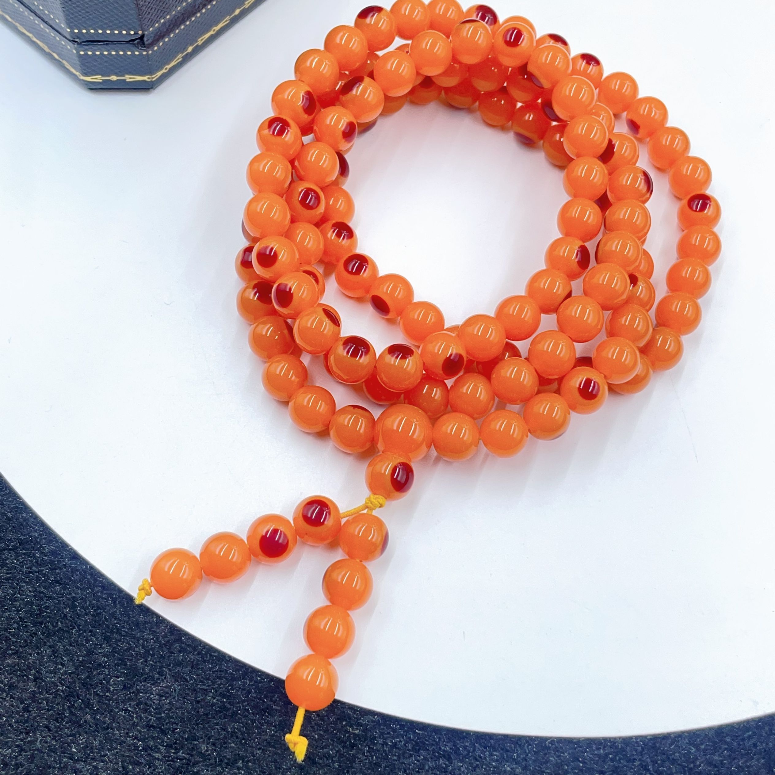 手链 4457  橙色珠珠手串多样性发货