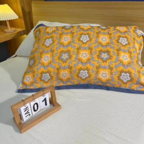 【R暖阳】52*78一对装多层纱布通用柔软枕巾