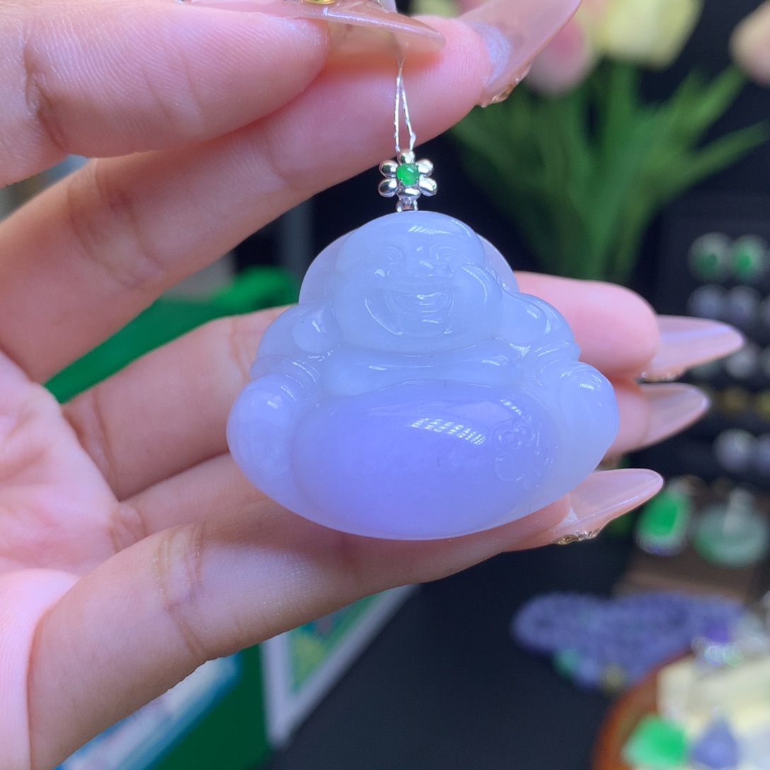 翡翠颈饰18K金镶嵌天然