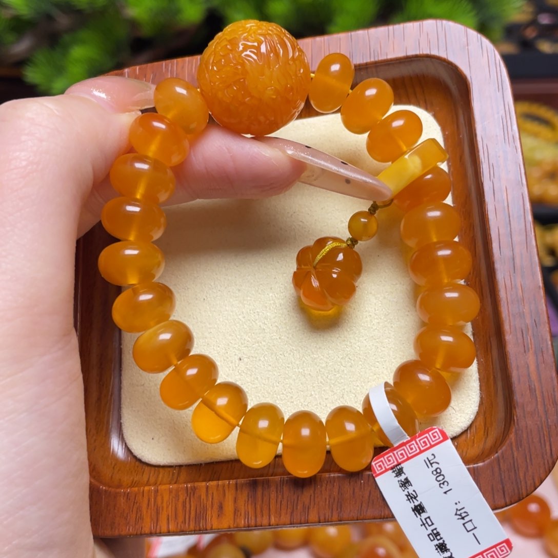 蜜蜡手链未镶嵌手串