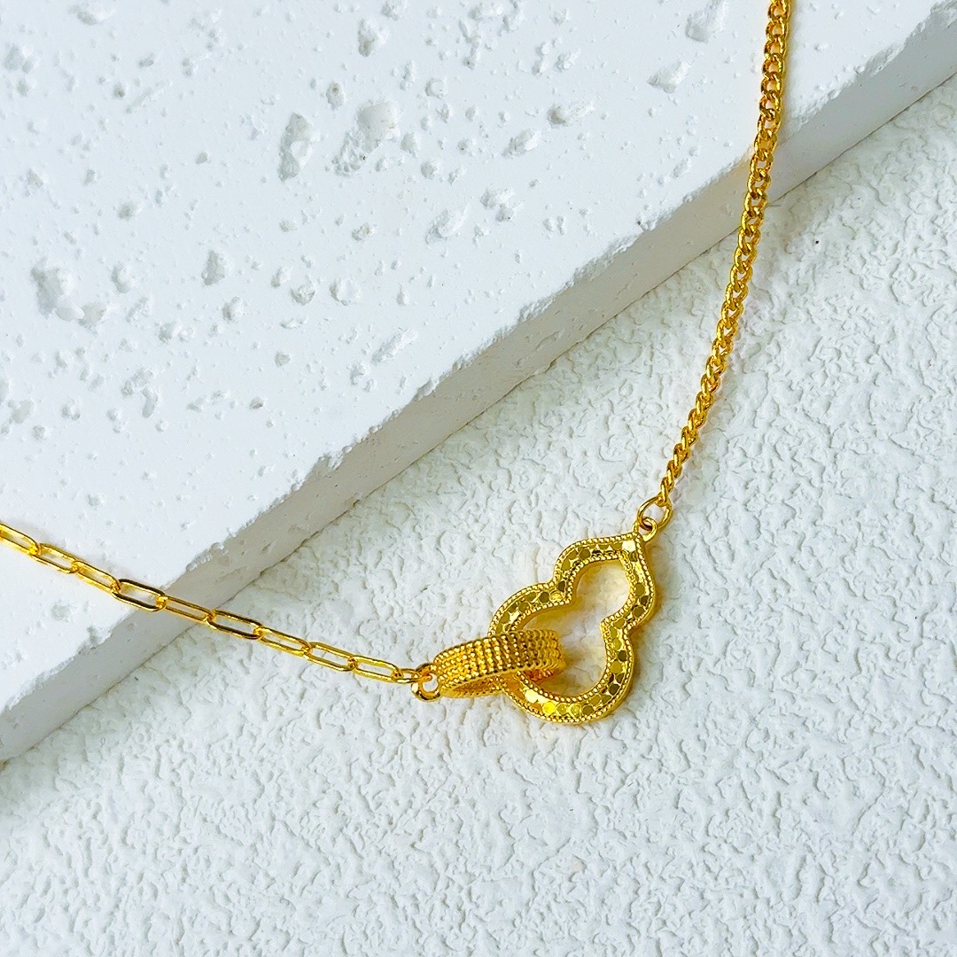 高定龙鳞葫芦项链-378