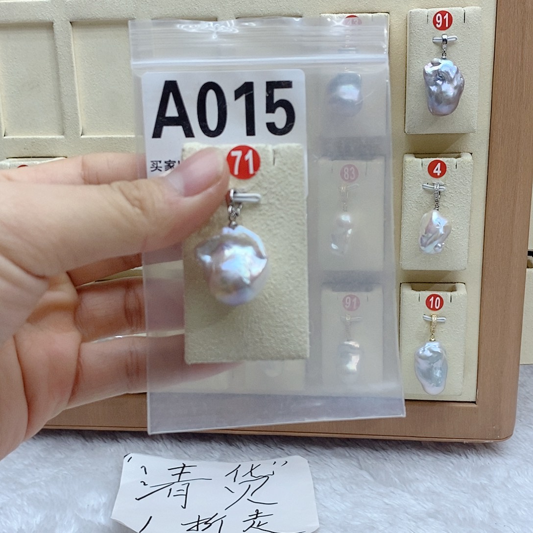 银S925镶嵌淡水珍珠颈饰