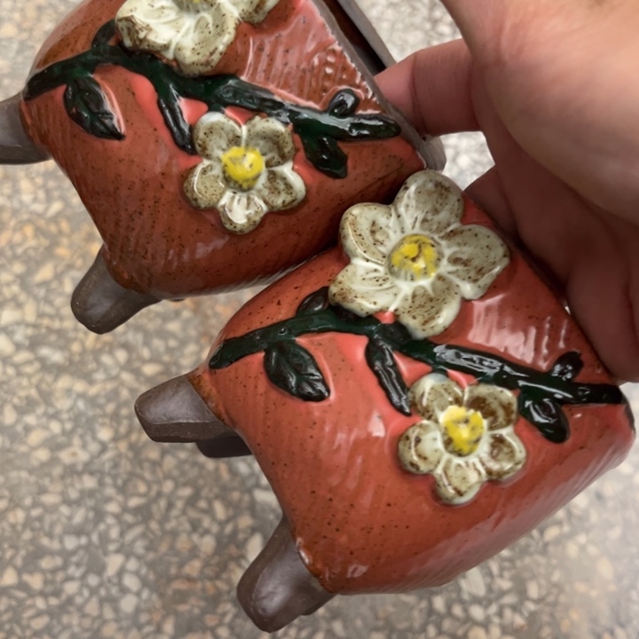 紫砂花盆粗陶材质多肉花盆