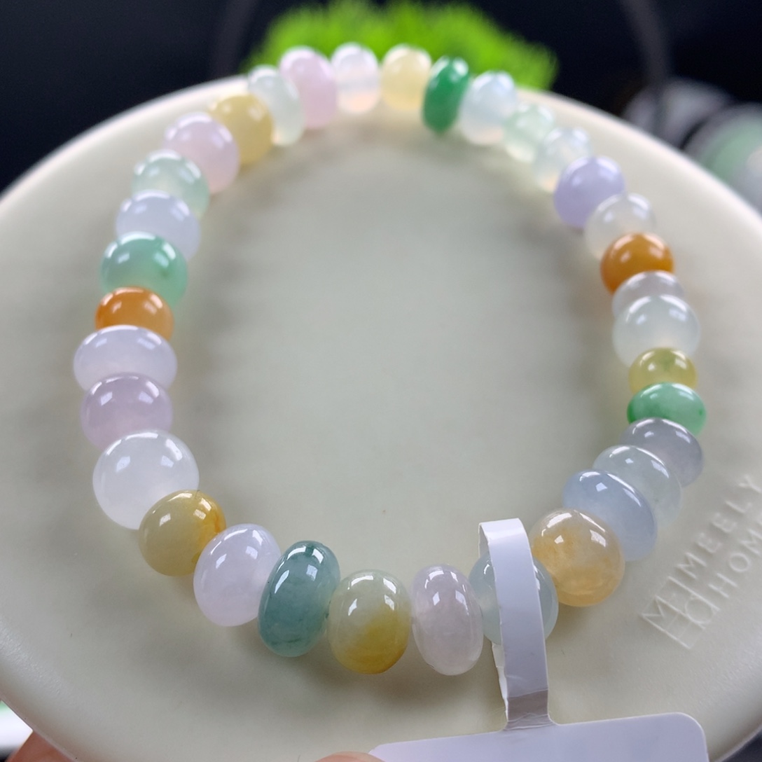 翡翠未镶嵌手链卡6～8.7