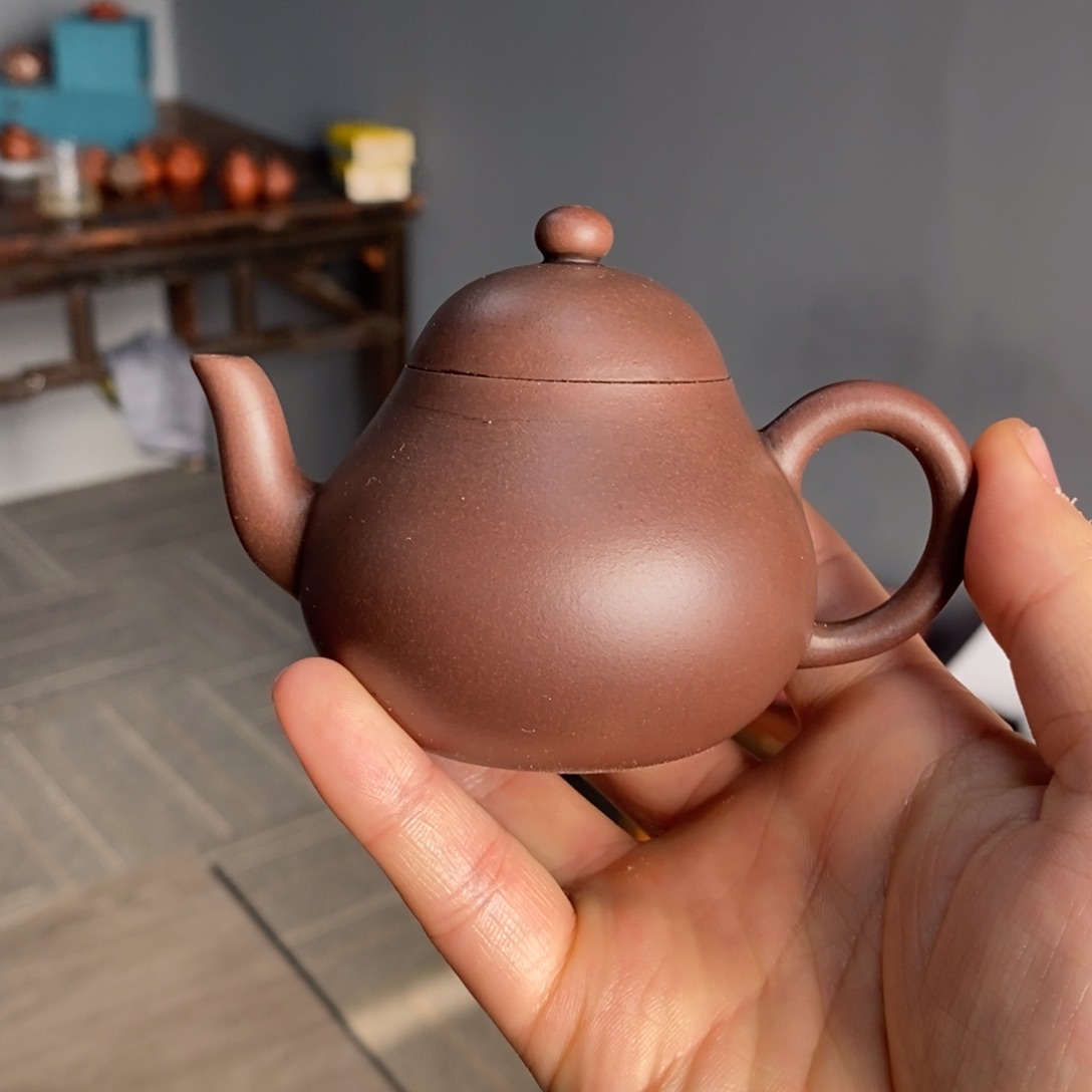 紫砂茶壶紫泥思婷120毫升