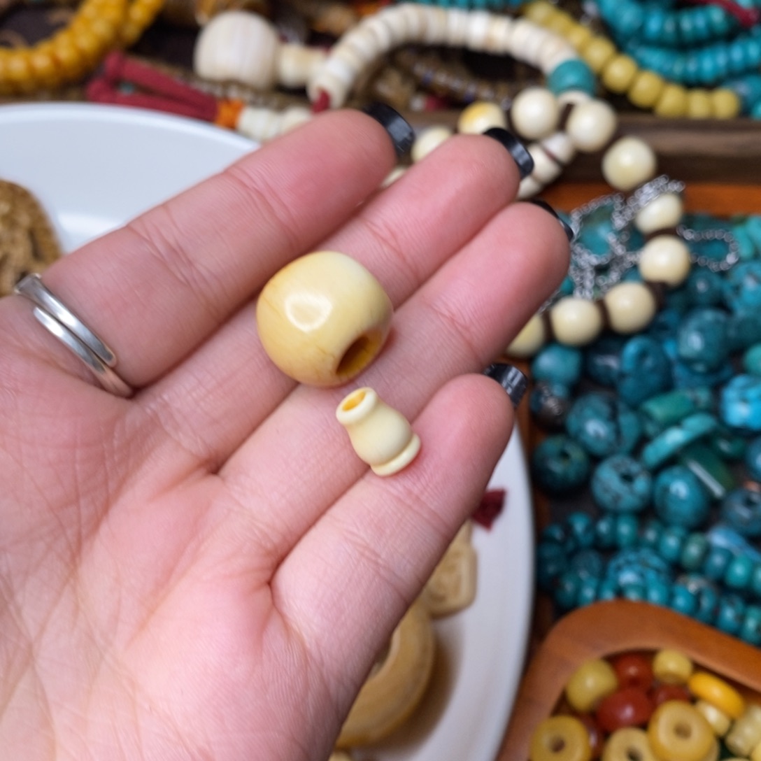 好***乐铜藏传文玩高白三通