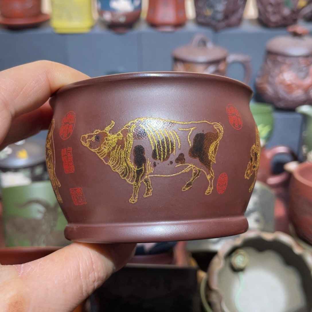 原矿紫砂手工主人杯