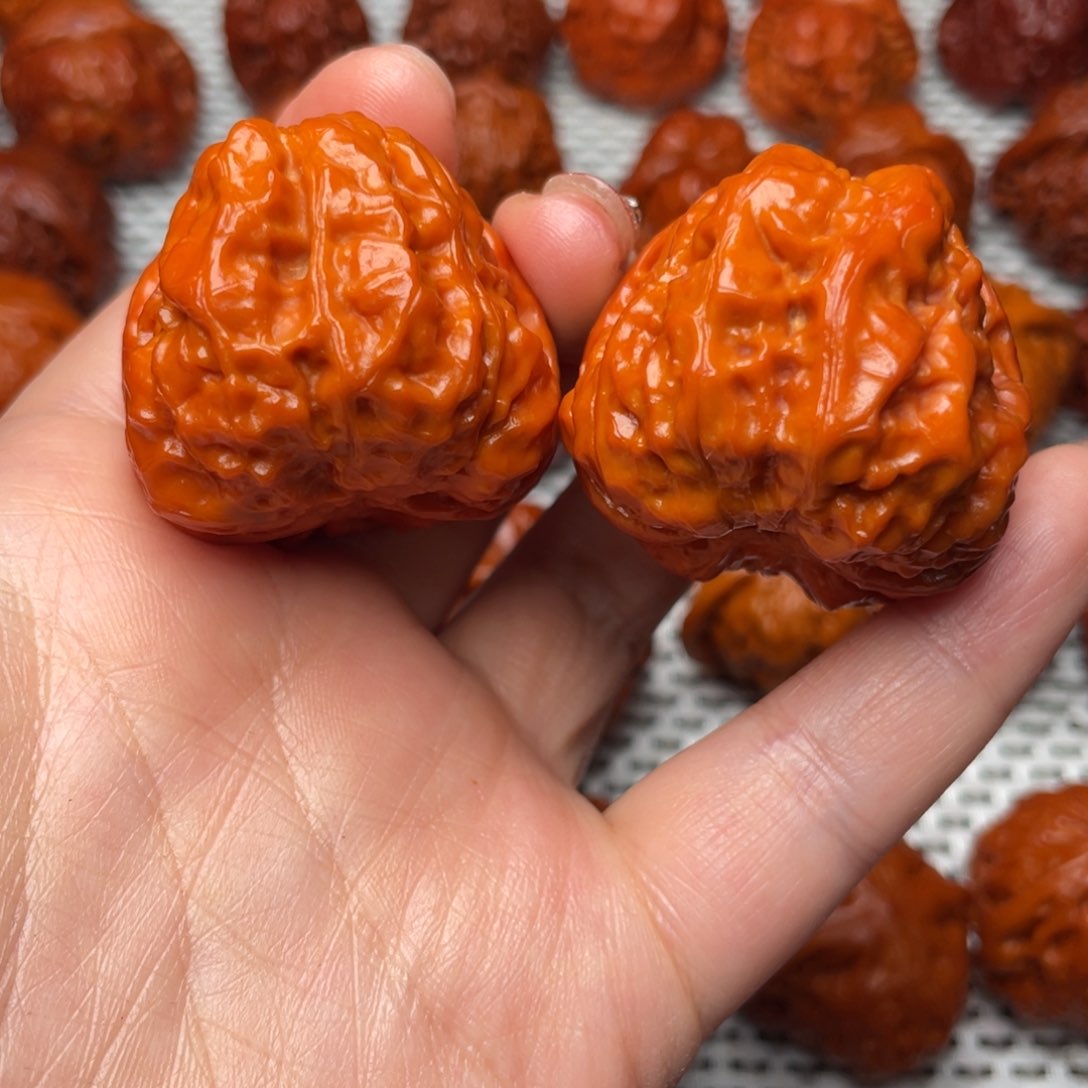 桃核吊坠s***阳文玩核桃 手把件 蛤蟆头 38