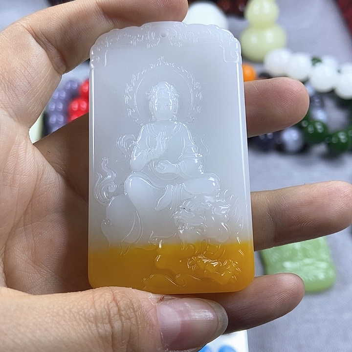 和田玉未镶嵌颈饰