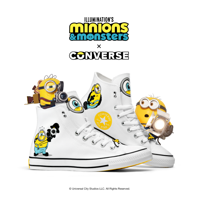 匡威 Converse x Minions All Star小黄人联名高帮帆布鞋A21403C