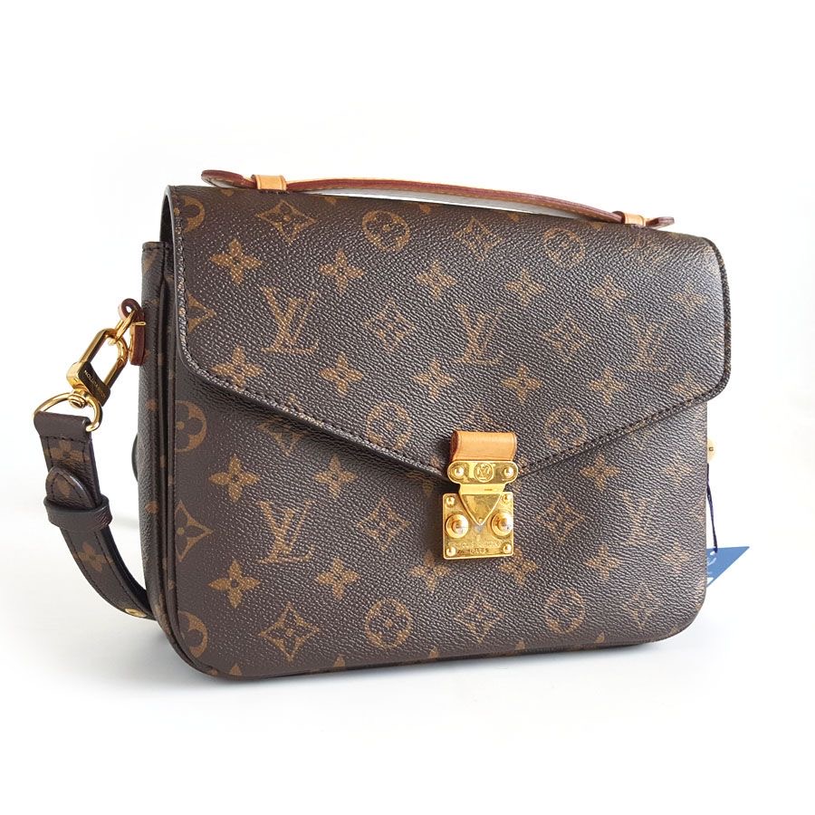95新 LV LV 95新M44860老花tambourin小猪包马鞍包单肩斜挎包