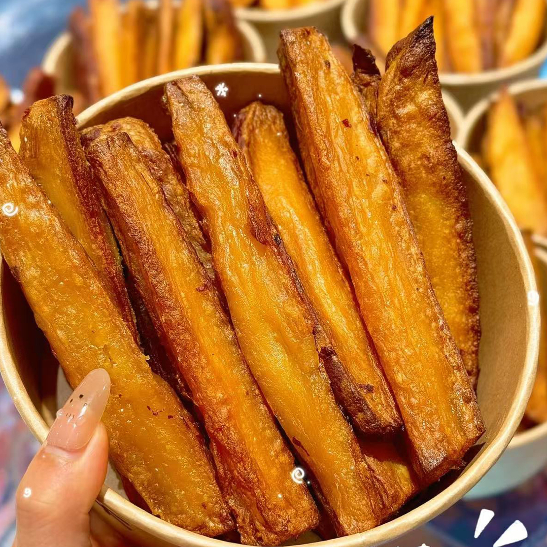 现烤爆浆地瓜条一斤