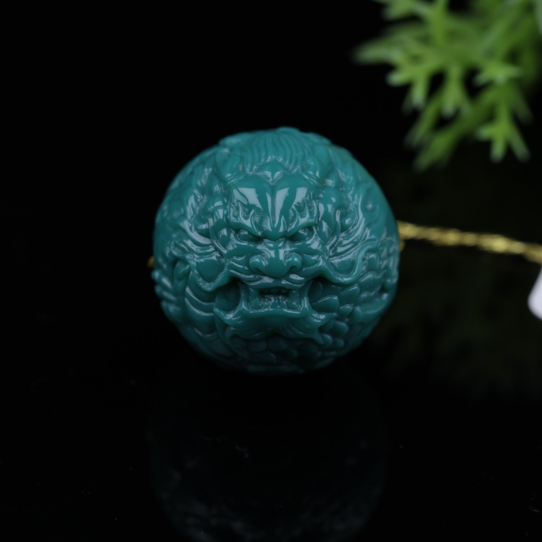 原矿纯天然绿松石精品龙珠