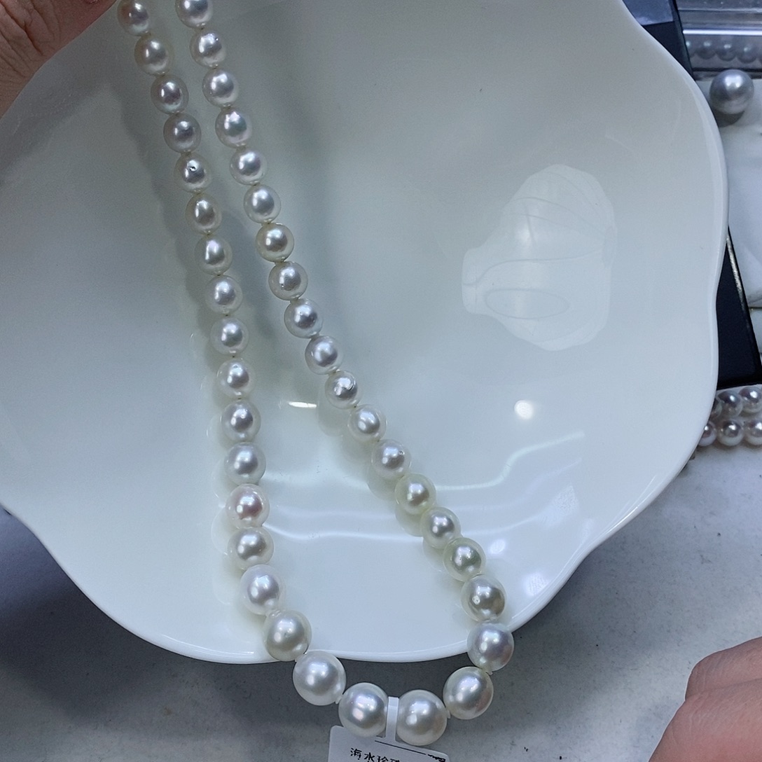海水珍珠颈饰银S925镶嵌