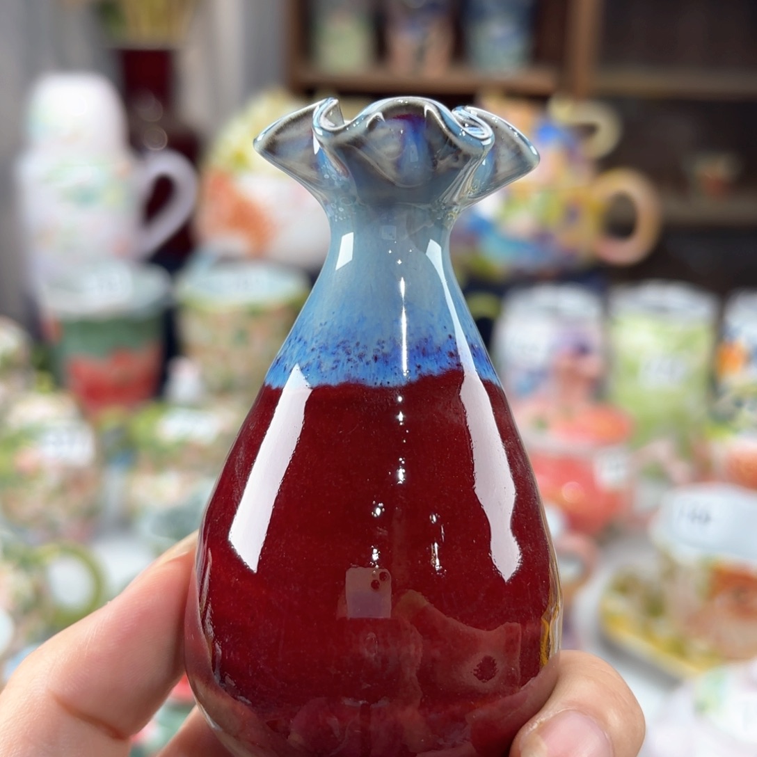 景德镇手绘高温釉下彩陶瓷茶具