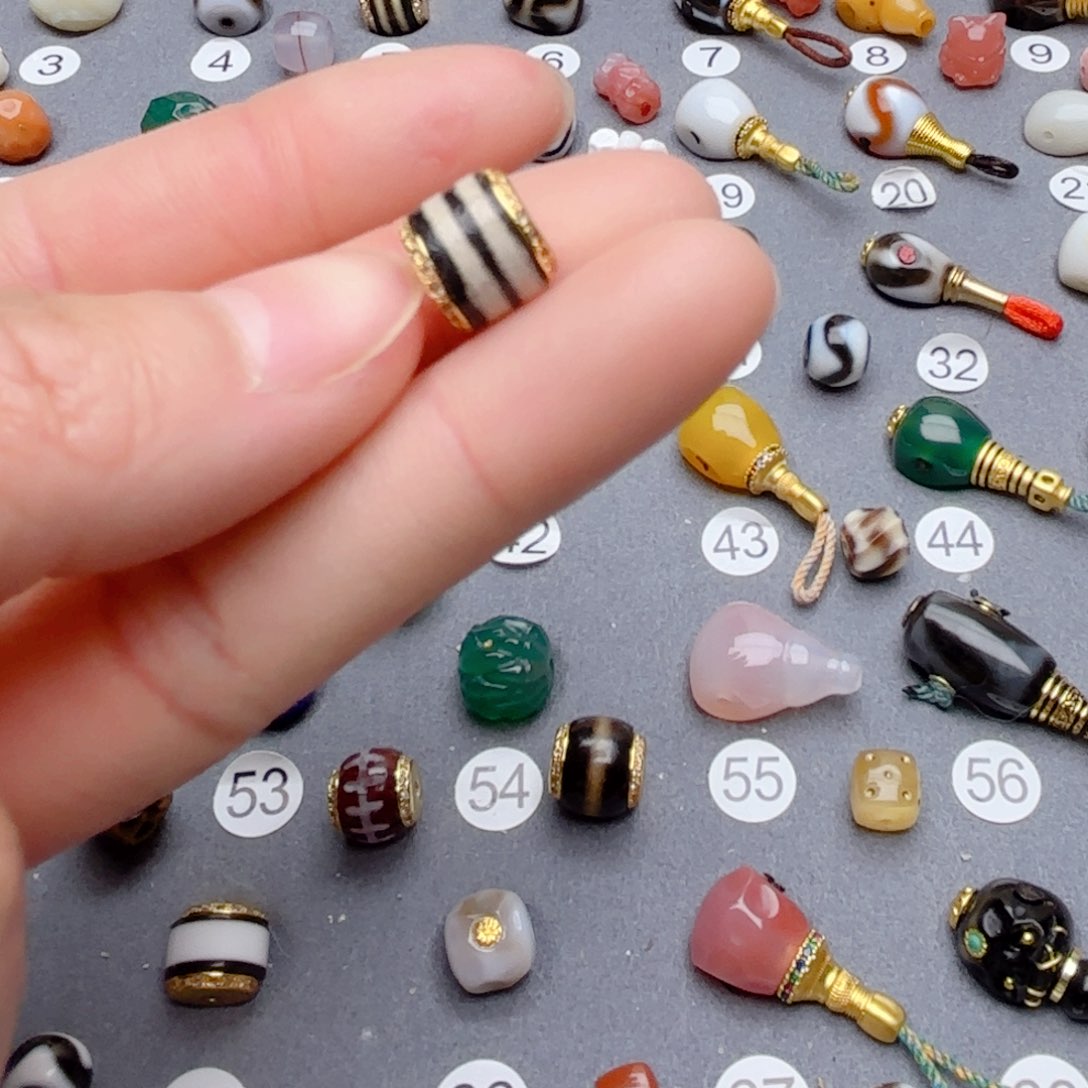 玛瑙/玉髓隔珠未镶嵌