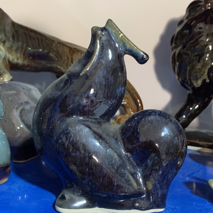 瓷片七厂窑变公鸡