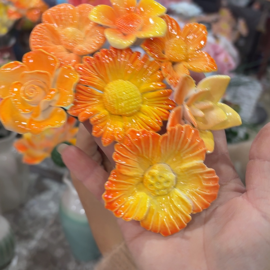 陶瓷花拍满20元发货，退款拉黑