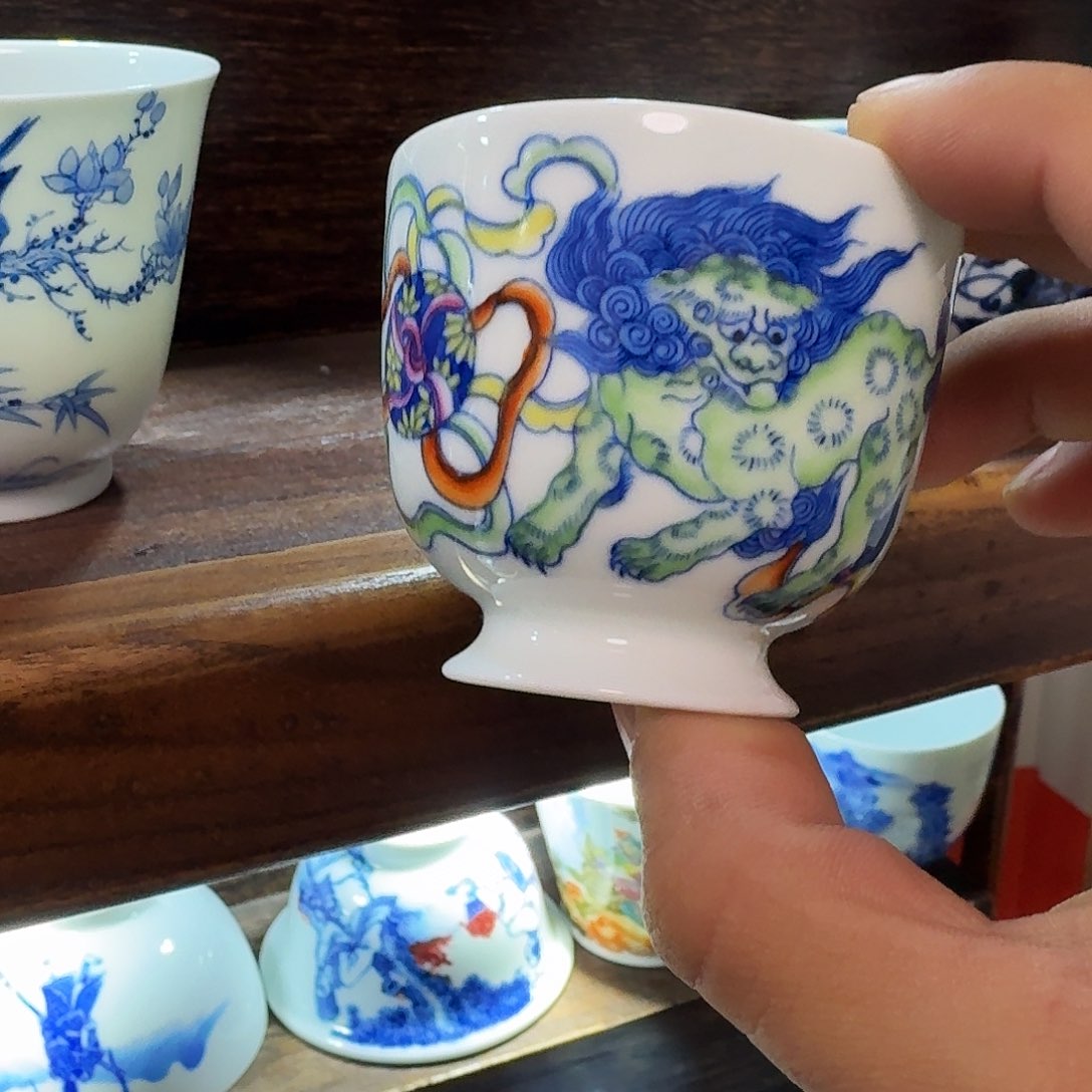 瓷片当代景德镇陶瓷手绘茶具