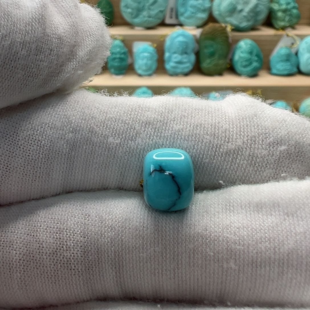 未镶嵌绿松石老型珠9.4mm