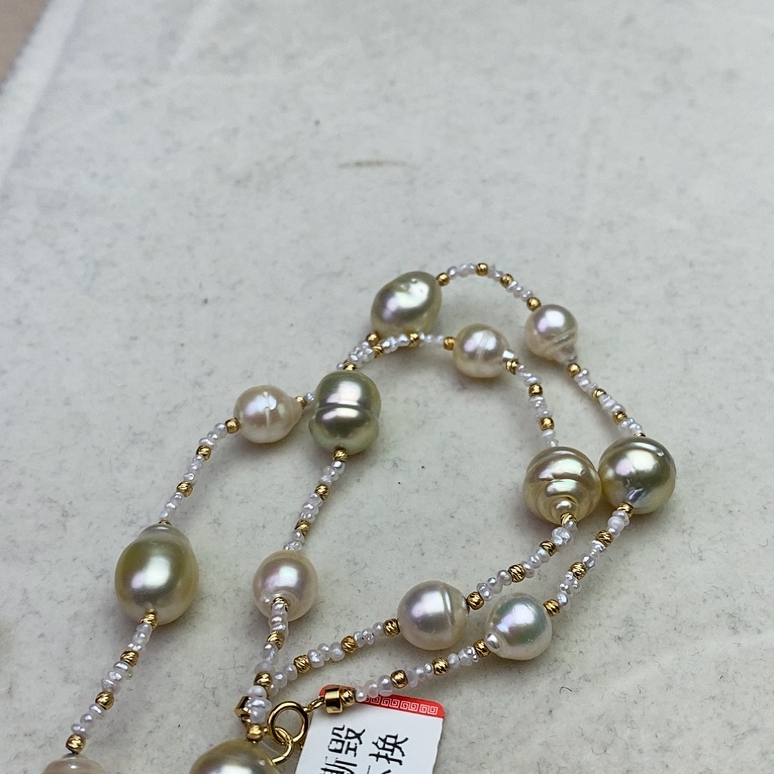 海水珍珠颈饰银S925镶嵌