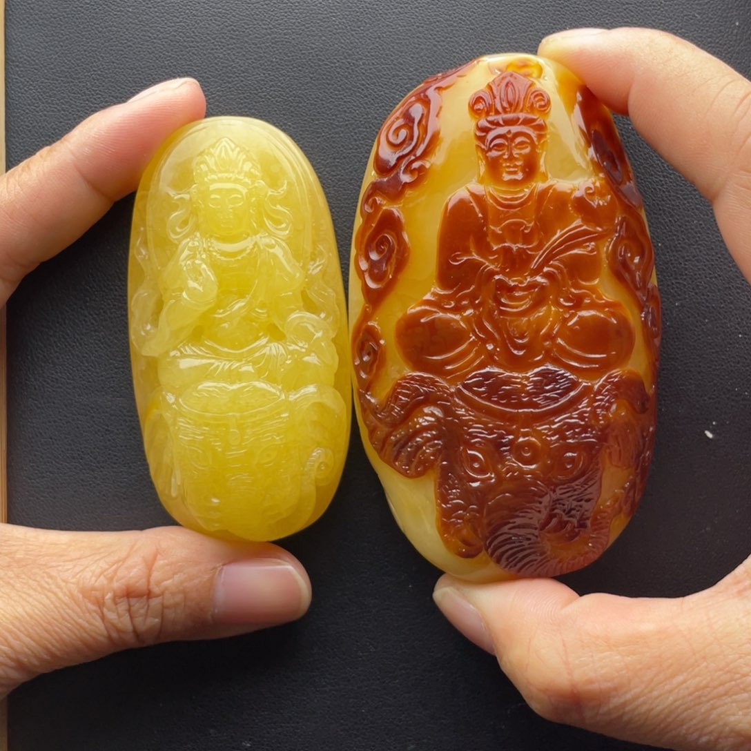 内***业琥珀未镶嵌颈饰天然琥珀蜜蜡