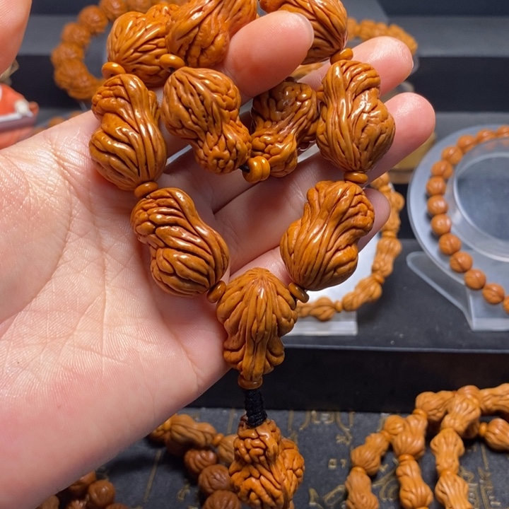 桃核手串花生手持