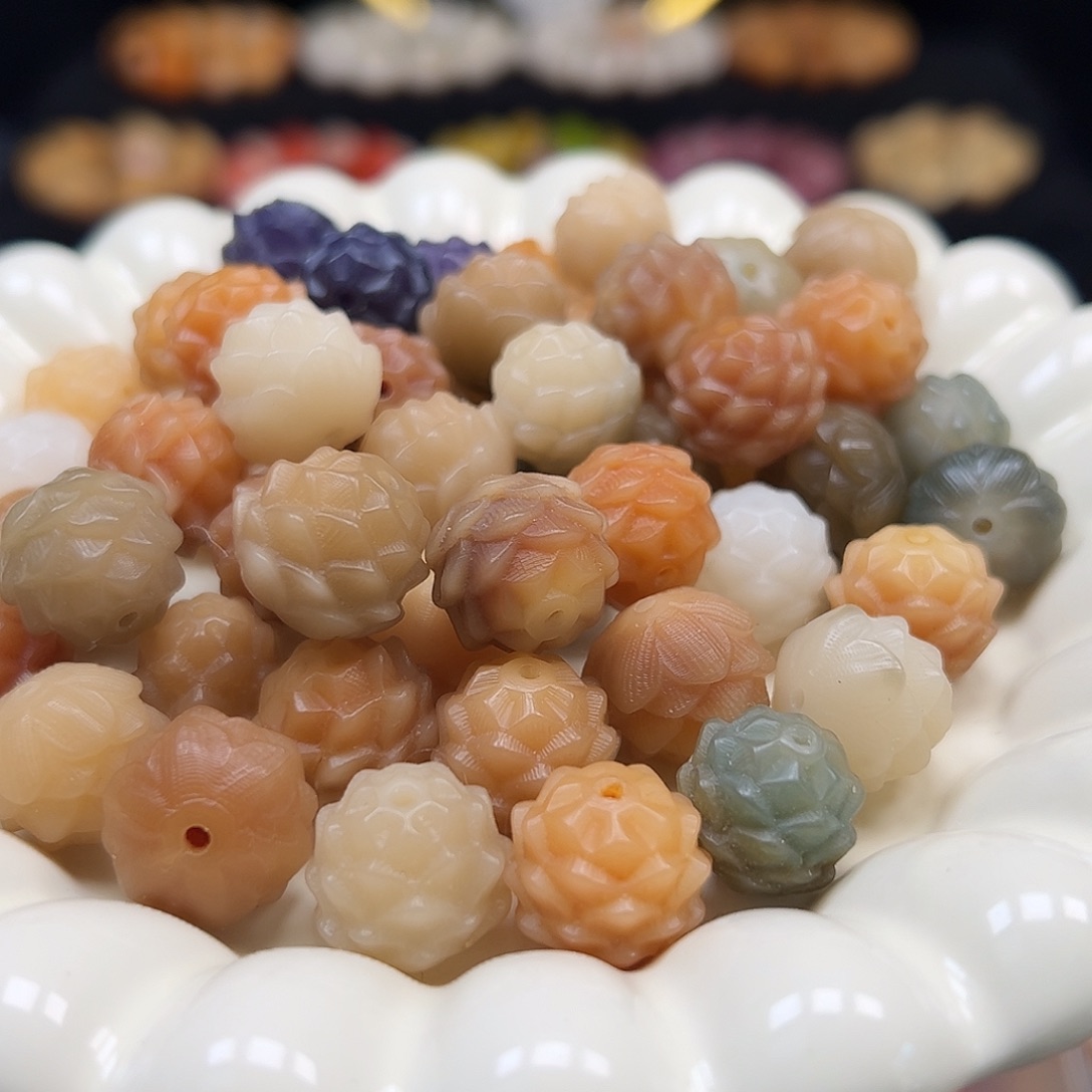 手串菩提根/象牙果卡15多宝莲花10颗