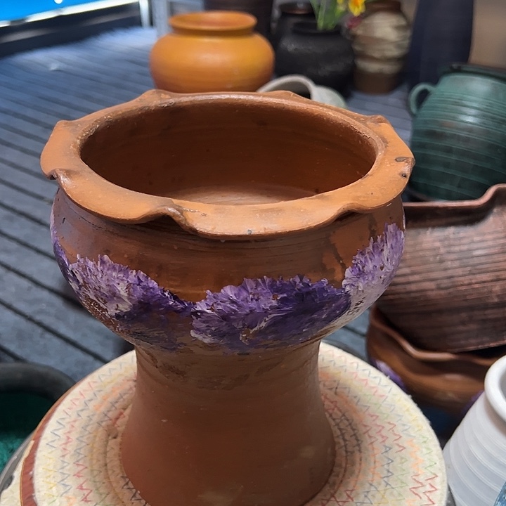 微瑕底部有孔高20口18