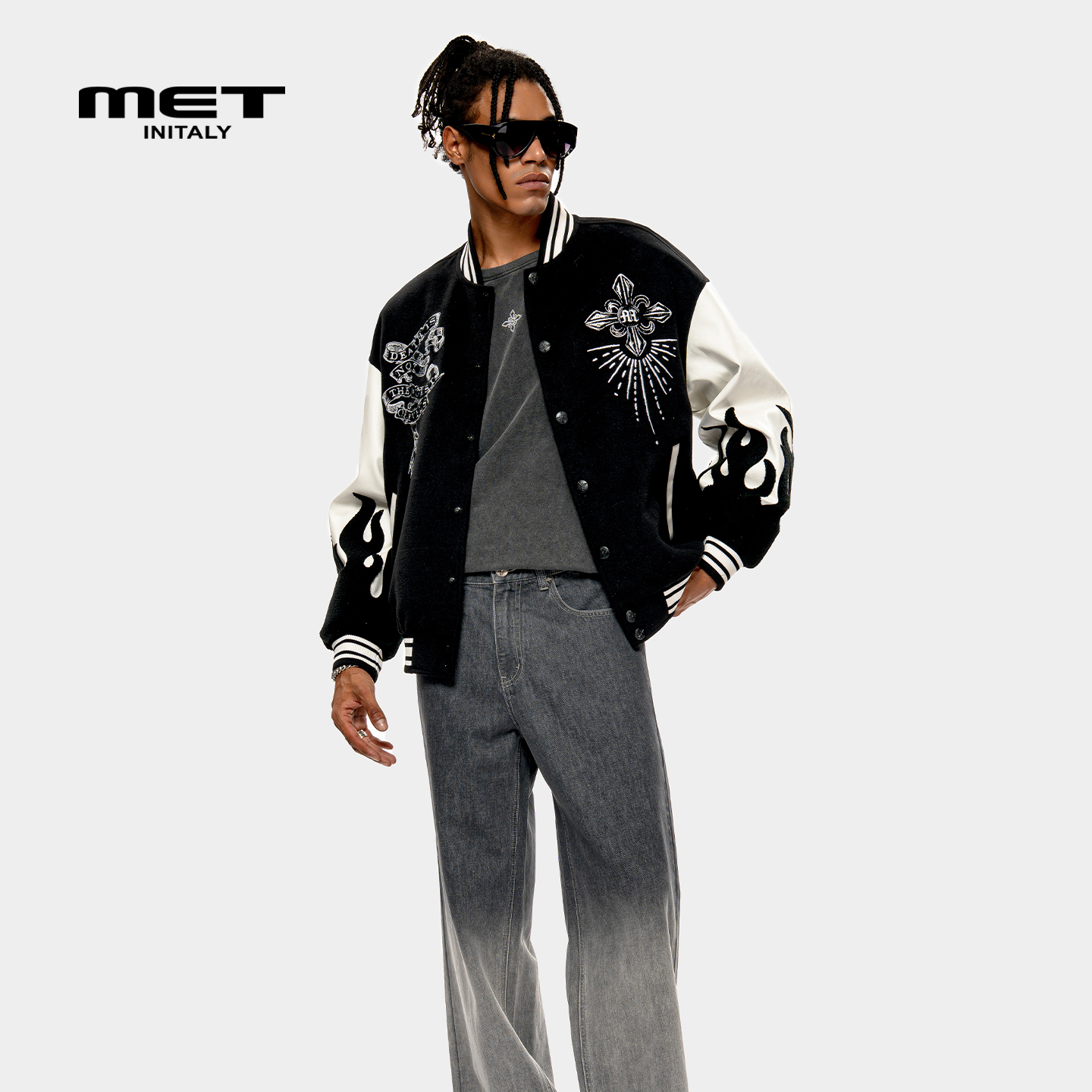 MET initaly麦特美式复古休闲夹克男2025秋季新款休闲百搭外套