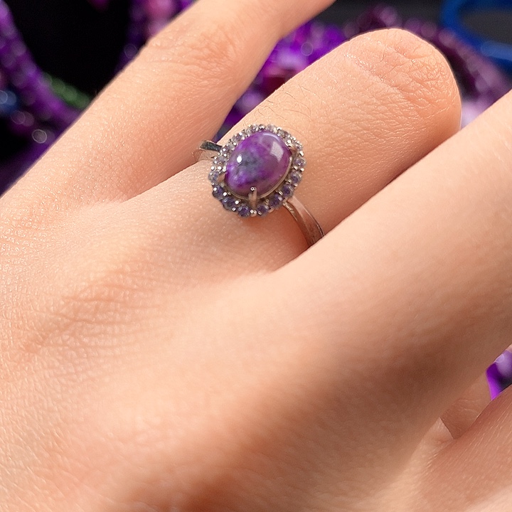 苏纪石（舒俱来）戒指银S925镶嵌