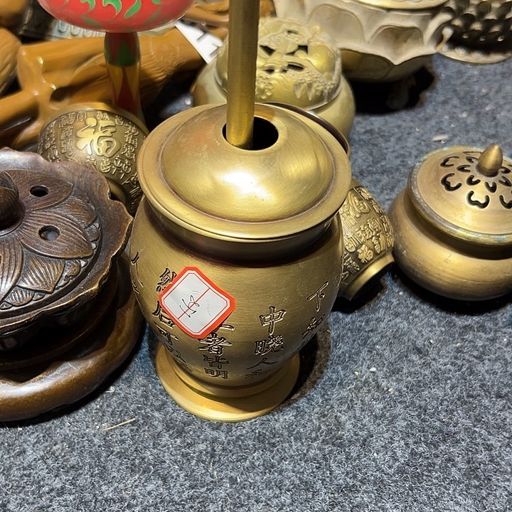人***酒黄铜摆件，文房工艺品摆件
