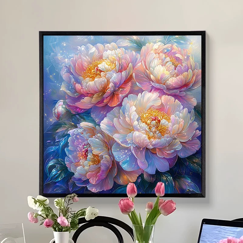 花境绮想|数字油画diy真心遮盖六代颜料填涂色手绘礼物油彩装饰画