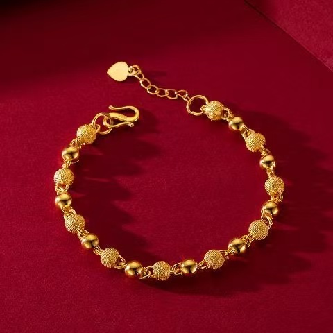  【农村幺哥生日福利大放送】时尚女款磨砂珠气质百搭手链