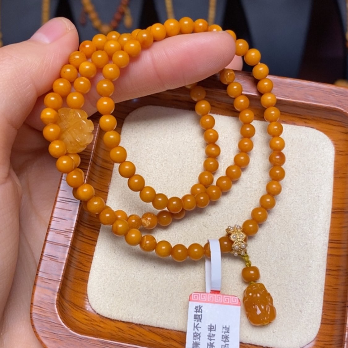 【闪购商品】未镶嵌蜜蜡手链手串