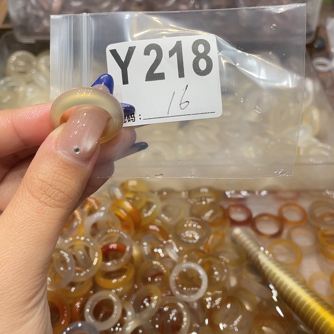 玛瑙/玉髓未镶嵌戒指218