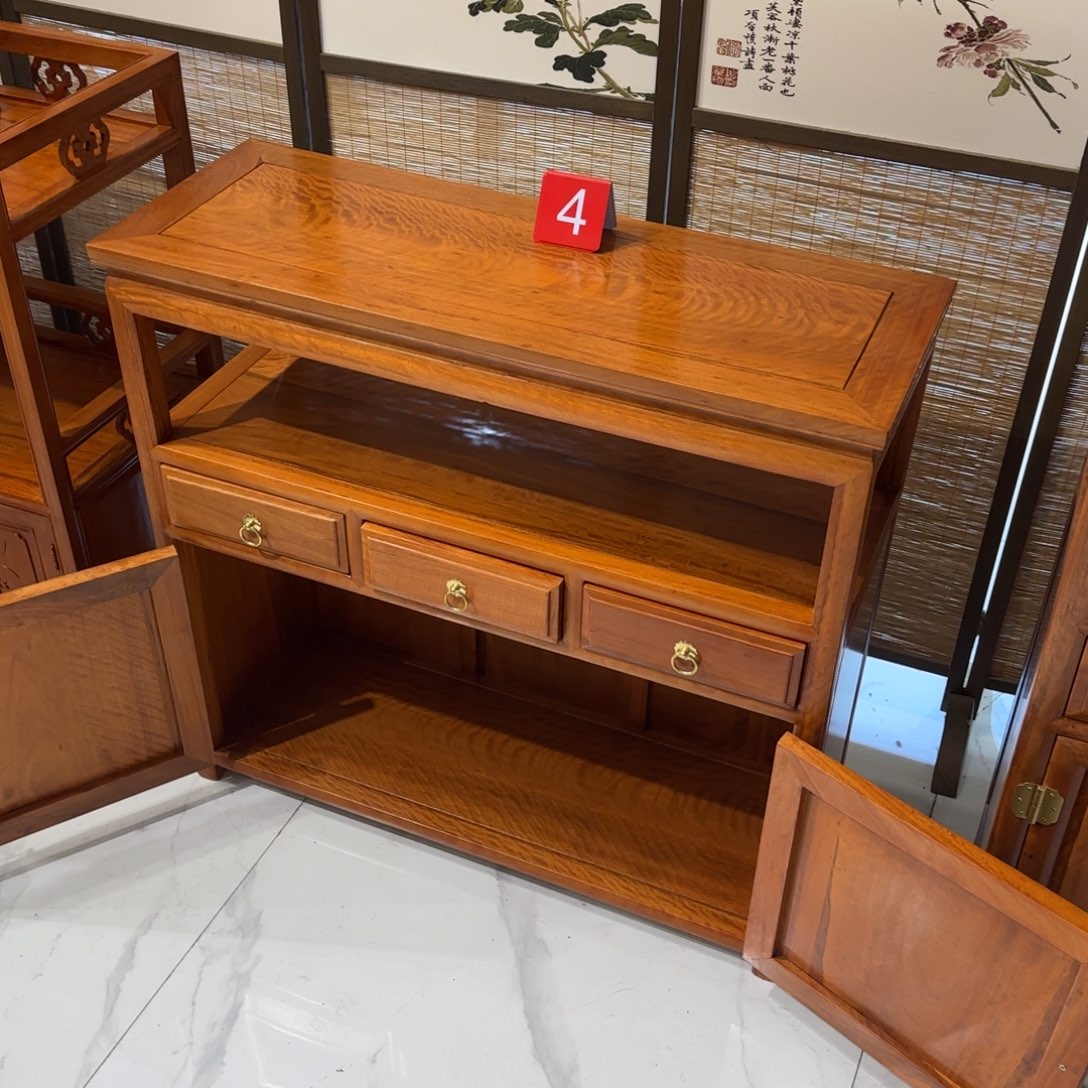 花梨木类成套家具越南花梨86✖️32高82茶水柜