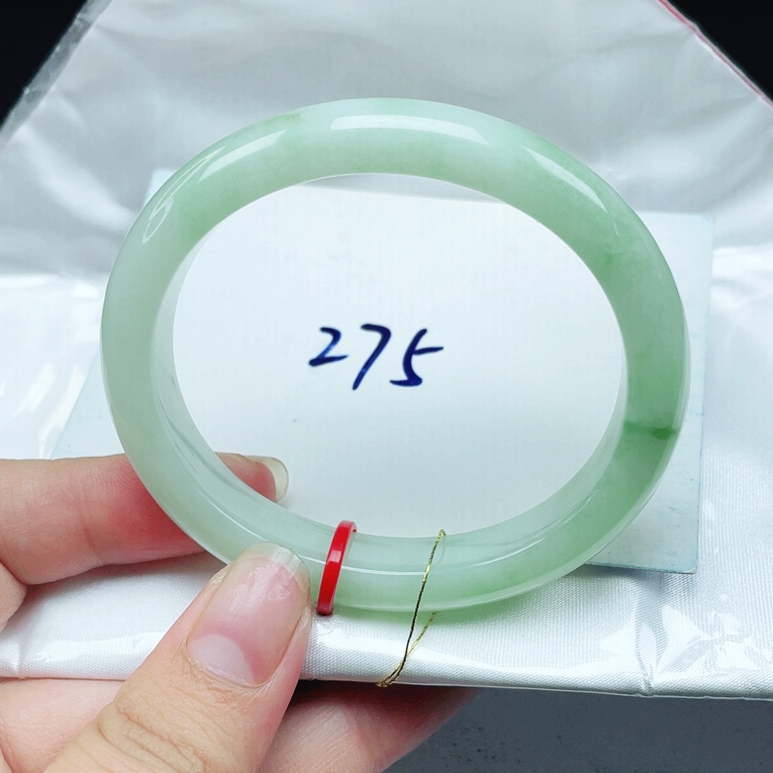 翡翠未镶嵌手镯贵妃53.3