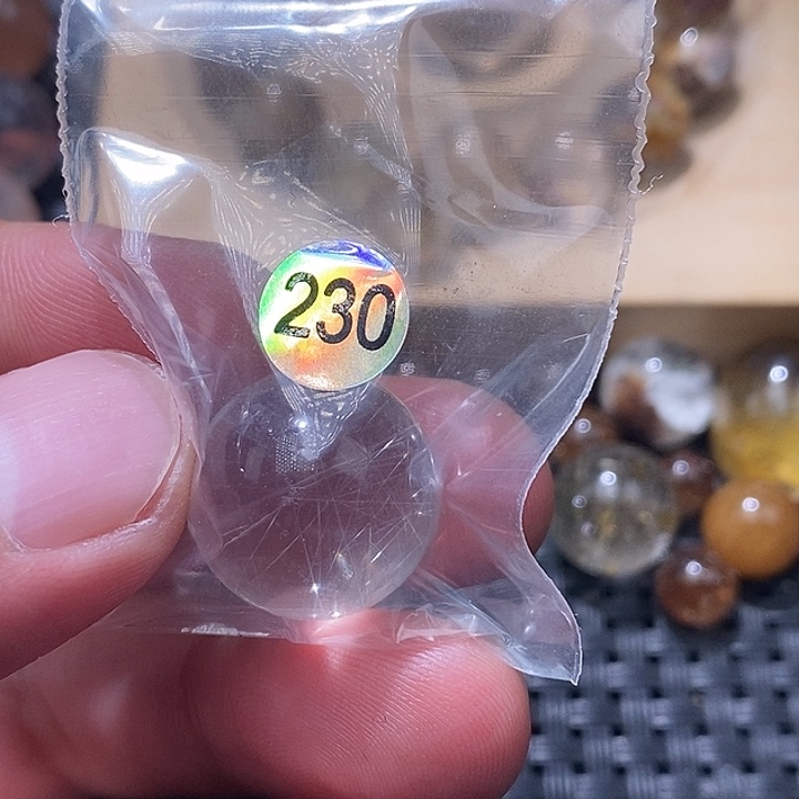 S****未镶嵌手链发晶天然水晶手串