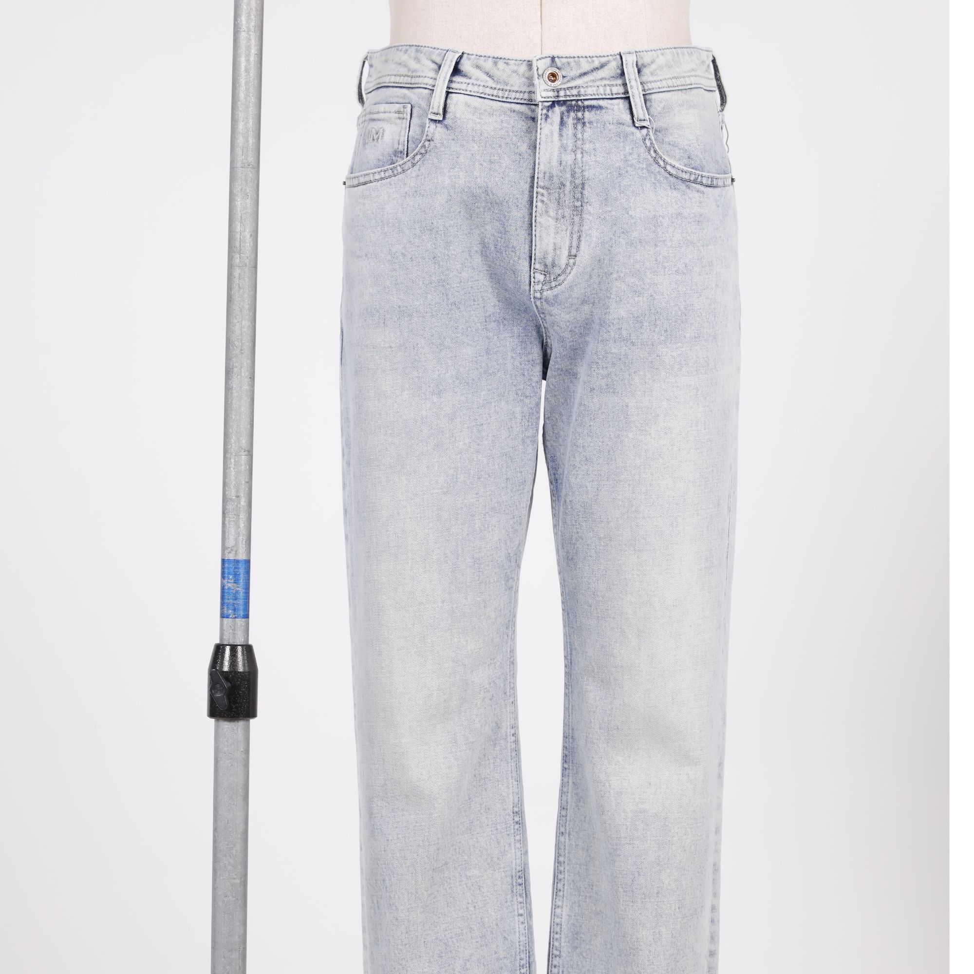 Lilanz/利郎26春夏新款男士品质高阶宽松直筒牛仔裤简约时尚