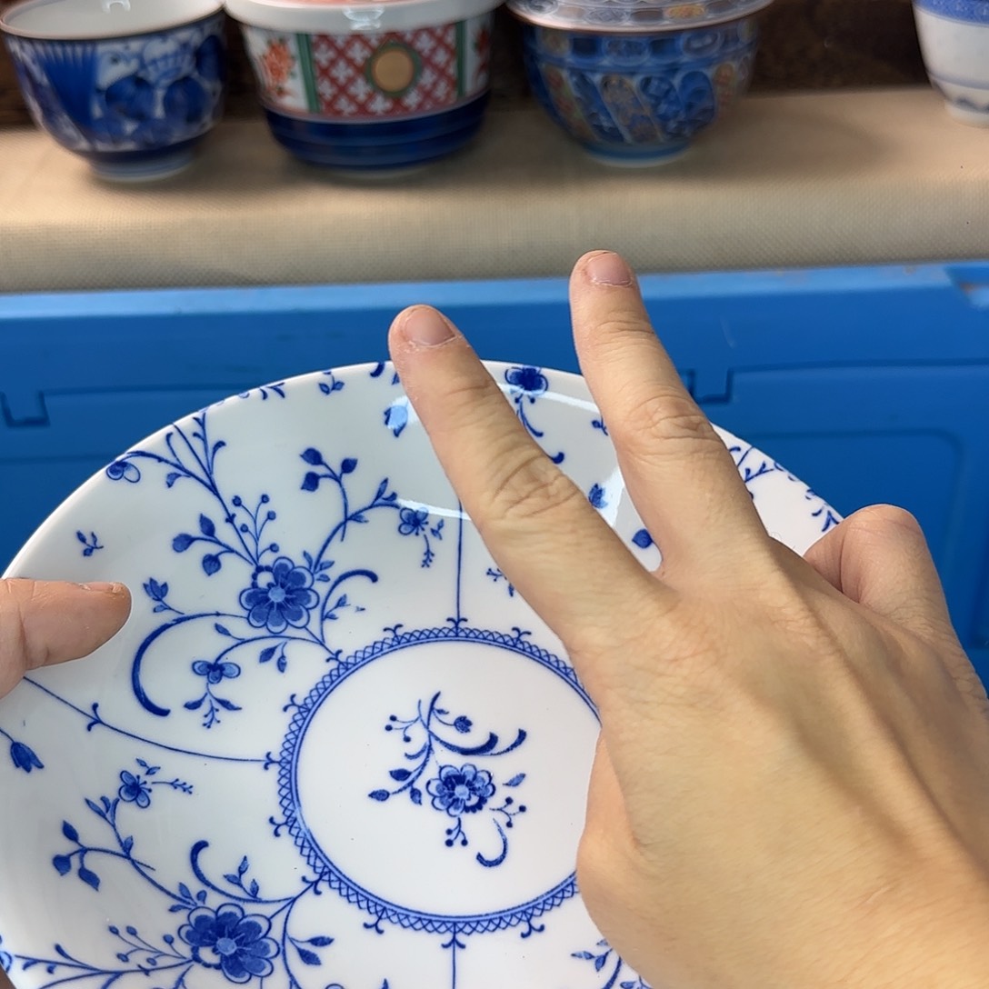 蓝***图瓷片870 回流日瓷全场满18米包邮