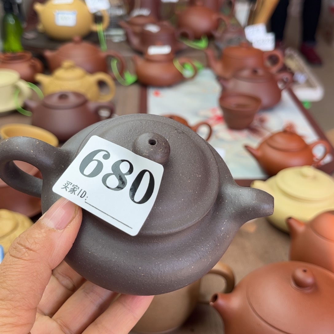 紫砂茶壶云***?天青泥半手