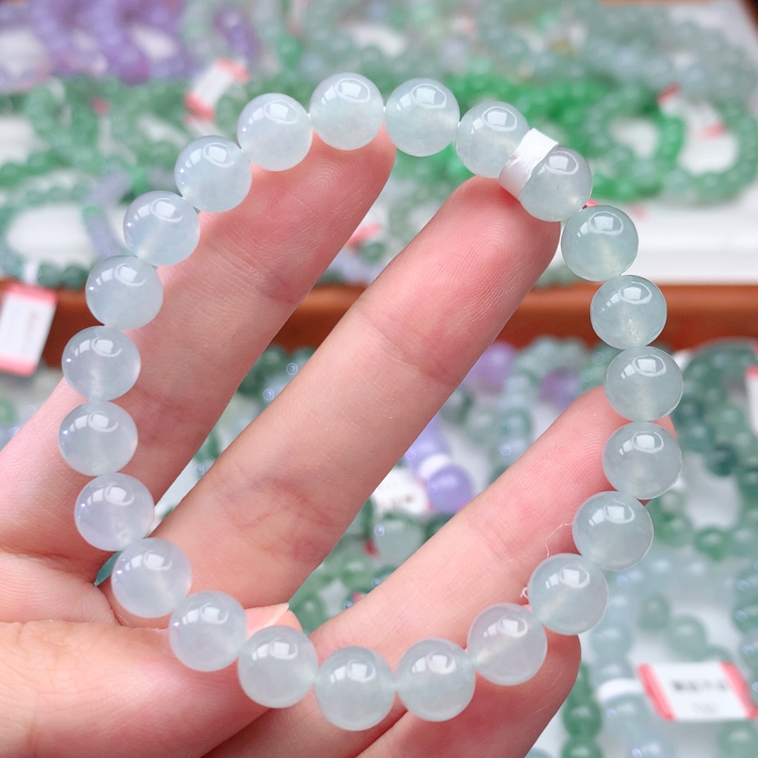 翡翠手链未镶嵌翡翠8mm