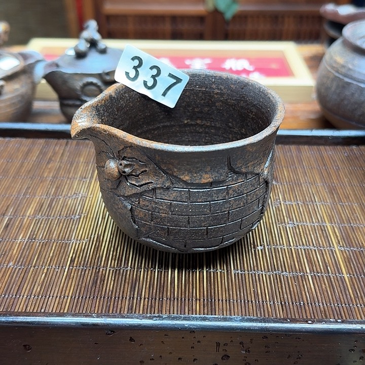 纯手工制作粗陶茶具