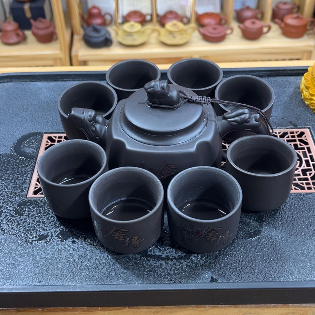 紫砂紫砂变色舍得（一壶八杯）