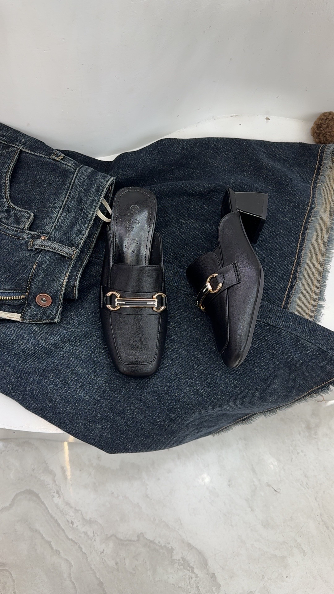 2025新款包头粗跟半拖203-193