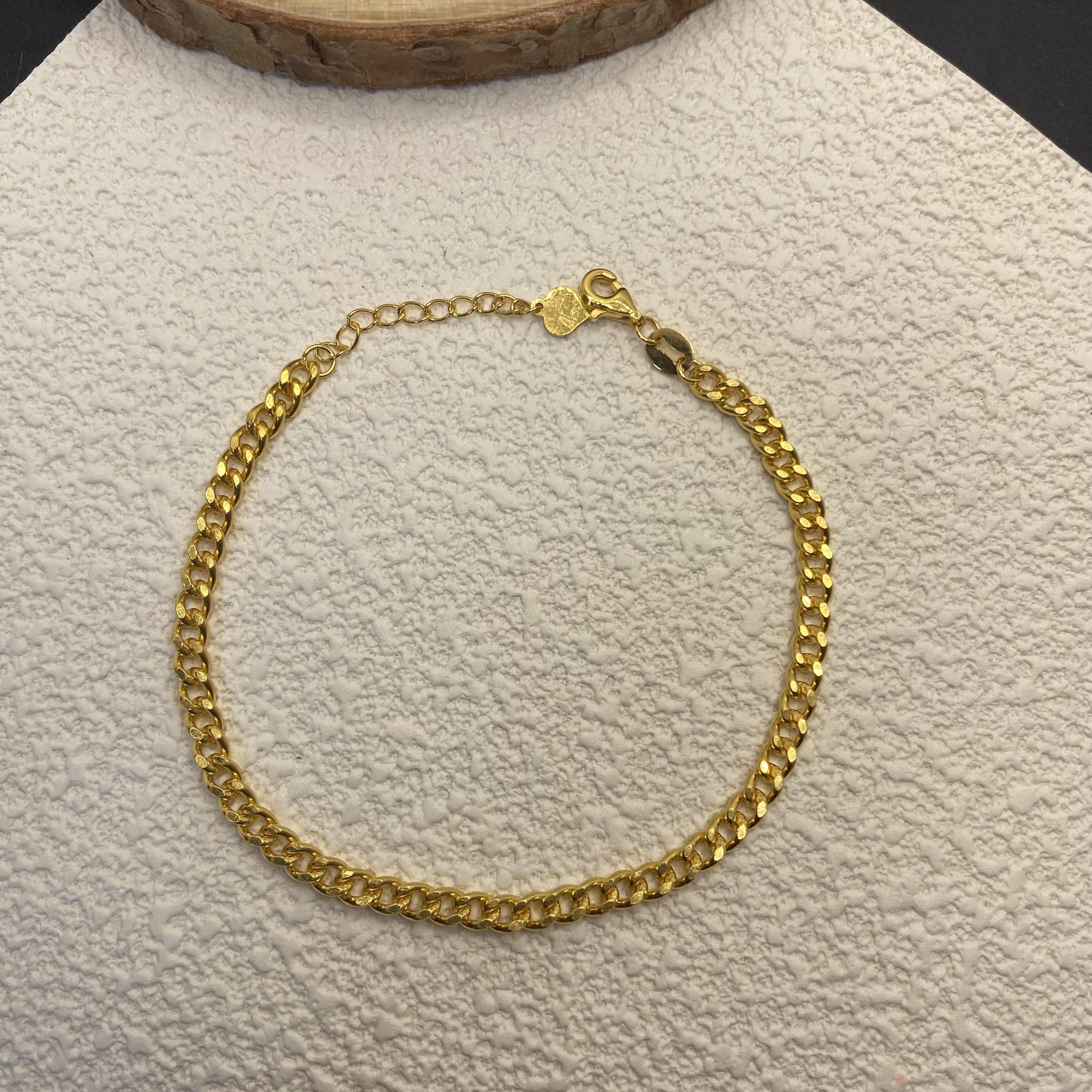 【金喜圆】足金999 5G工艺马鞭链 （长度17+3cm） 带证书钢印